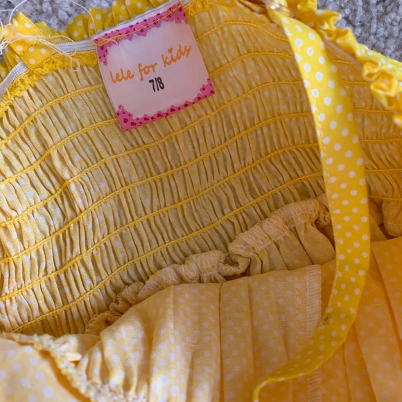 Like new, yellow beach romper jumpsuit 7/8 - Picture 4 of 4